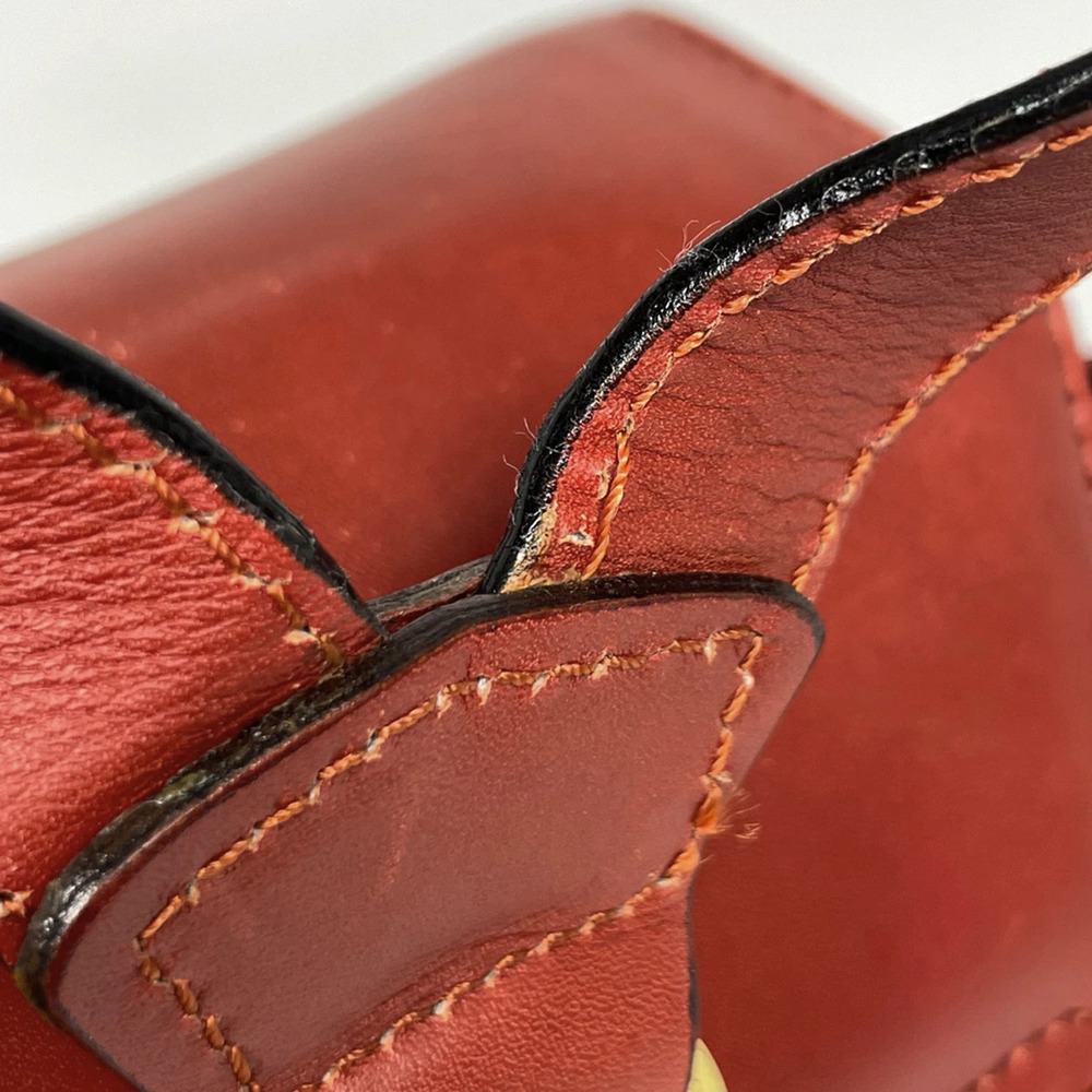 Salvatore Ferragamo logo Backpack Rucksack Daypack rucksack daypack leather red - Picture 3 of 6